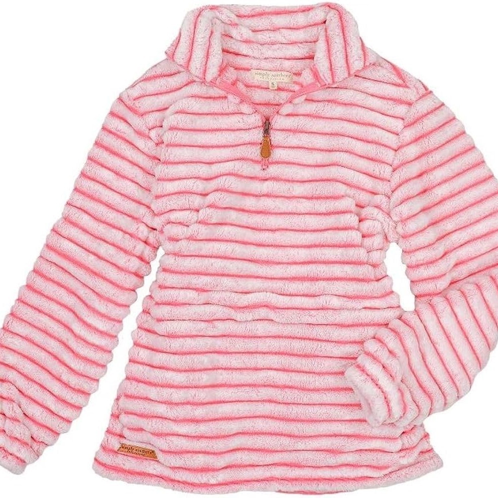 NWT Simply Southern Youth Candy luxe 1/4 Zip Pullover Size M